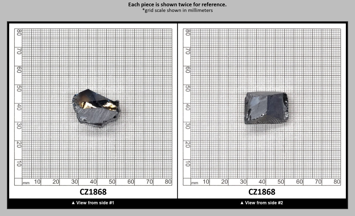 Blue Sapphire Cubic Zirconia Faceting Rough for Gem Cutting - Various Sizes : CZ1868