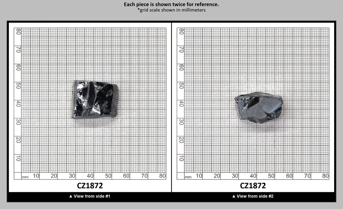 Blue Sapphire Cubic Zirconia Faceting Rough for Gem Cutting - Various Sizes : CZ1872