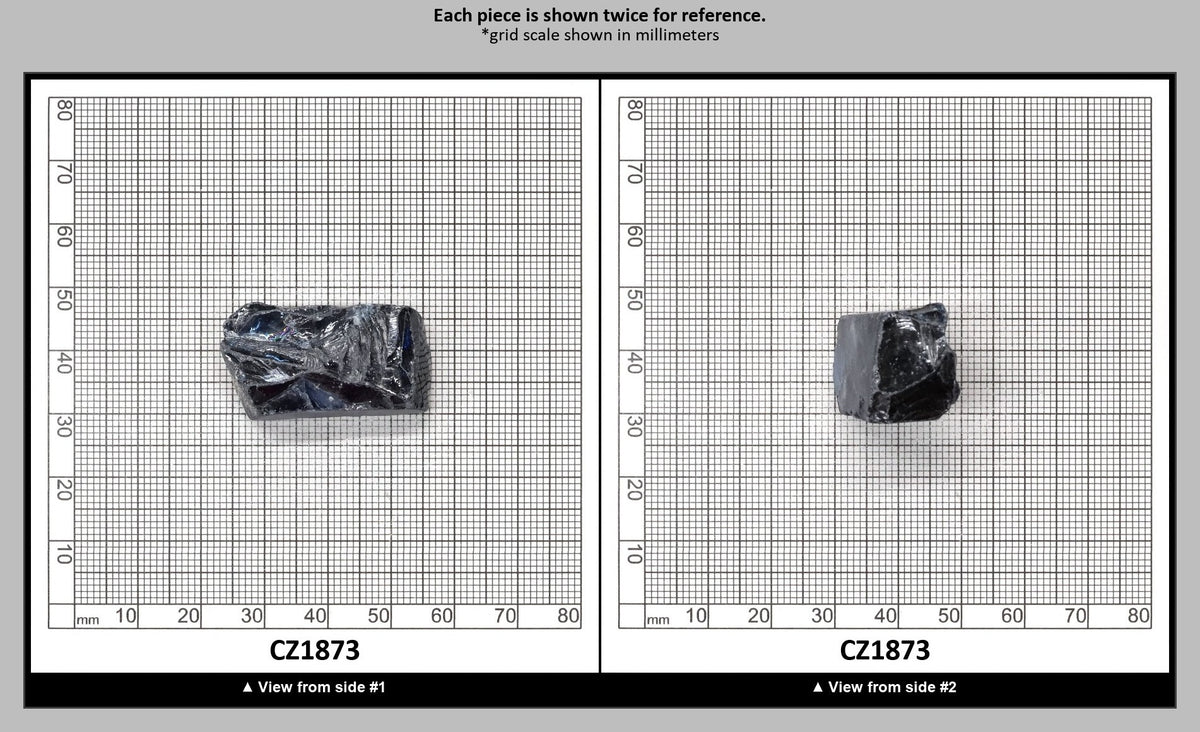 Blue Sapphire Cubic Zirconia Faceting Rough for Gem Cutting - Various Sizes : CZ1873