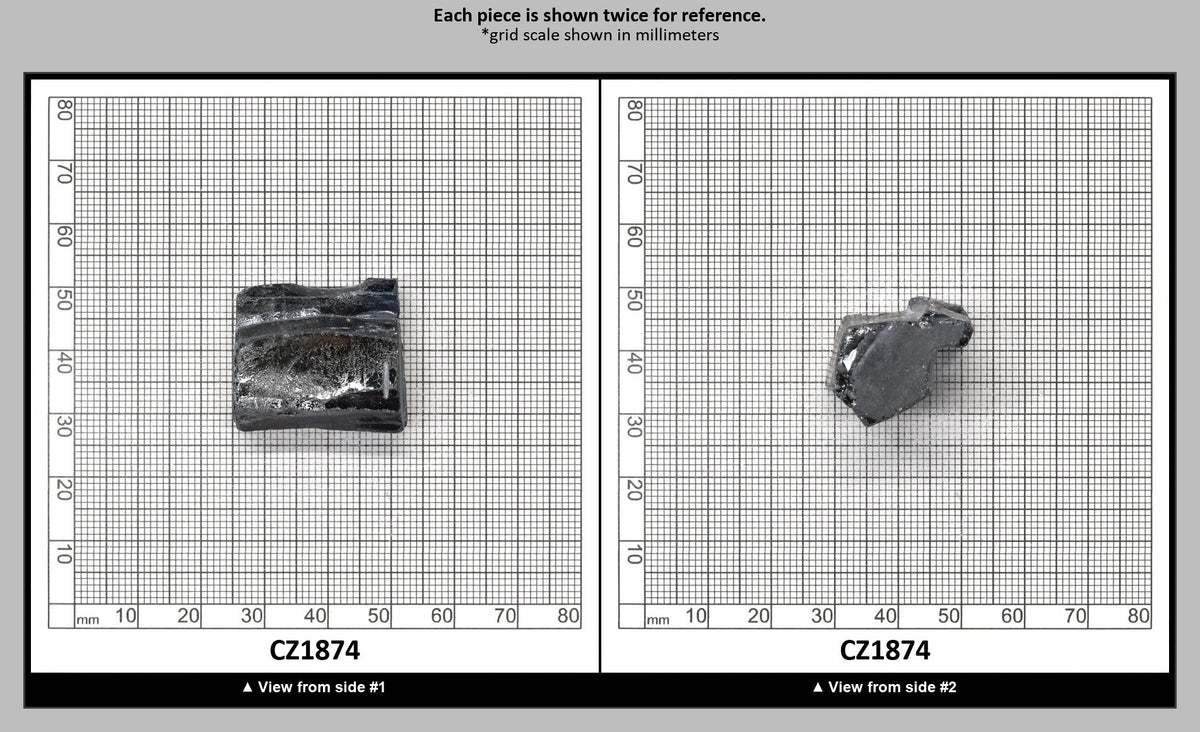 Blue Sapphire Cubic Zirconia Faceting Rough for Gem Cutting - Various Sizes : CZ1874