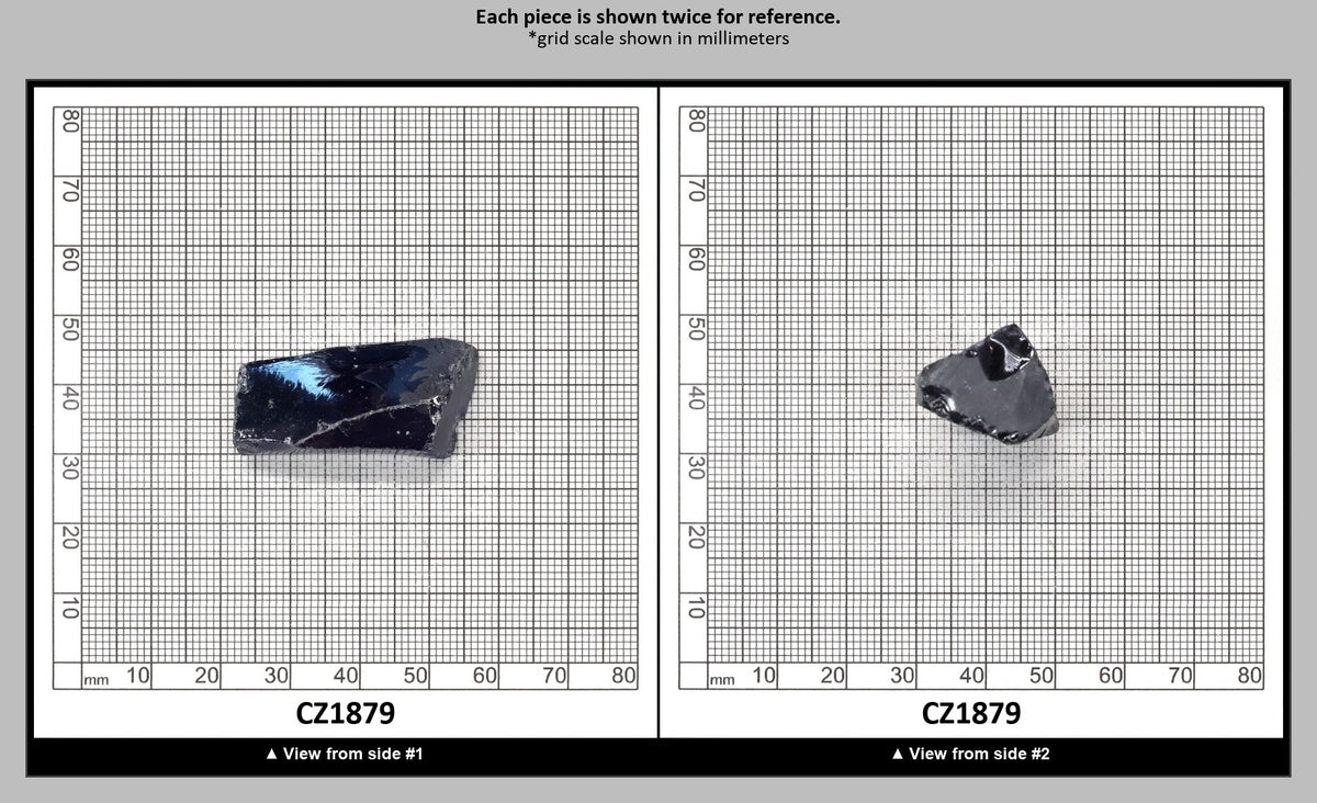 Blue Sapphire Cubic Zirconia Faceting Rough for Gem Cutting - Various Sizes : CZ1879