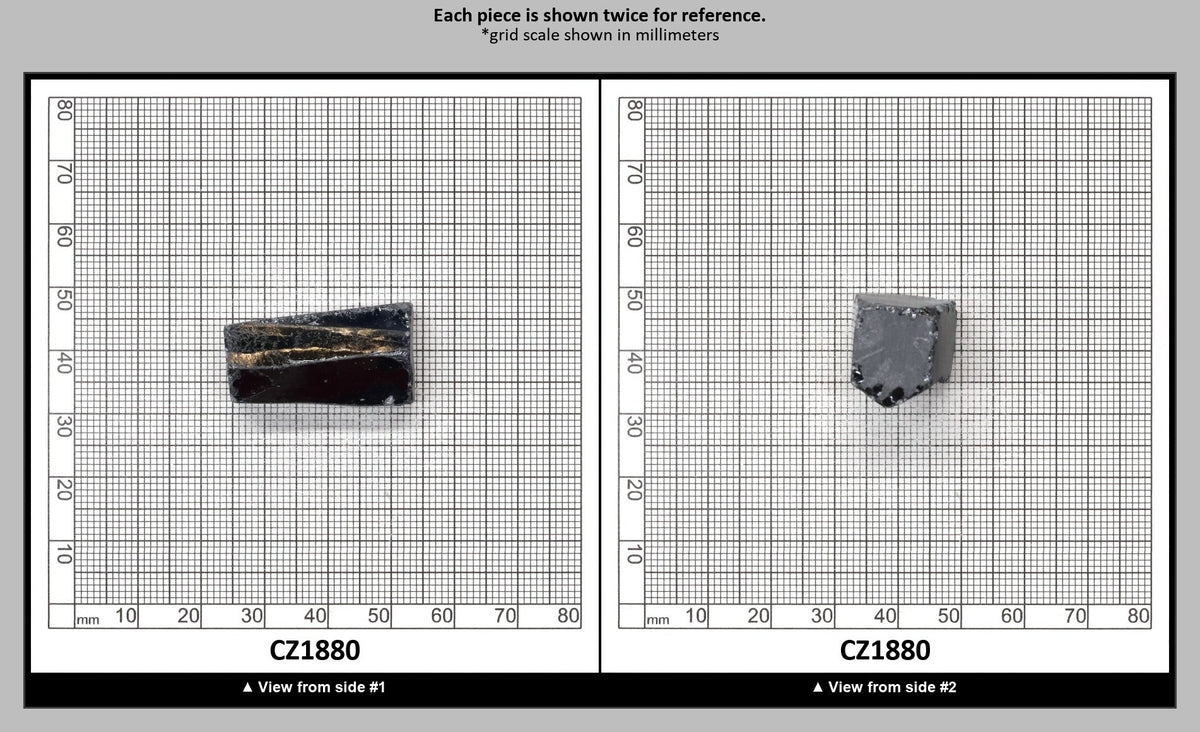 Blue Sapphire Cubic Zirconia Faceting Rough for Gem Cutting - Various Sizes : CZ1880