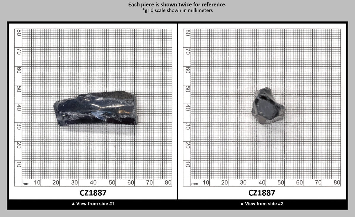 Blue Sapphire Cubic Zirconia Faceting Rough for Gem Cutting - Various Sizes : CZ1887