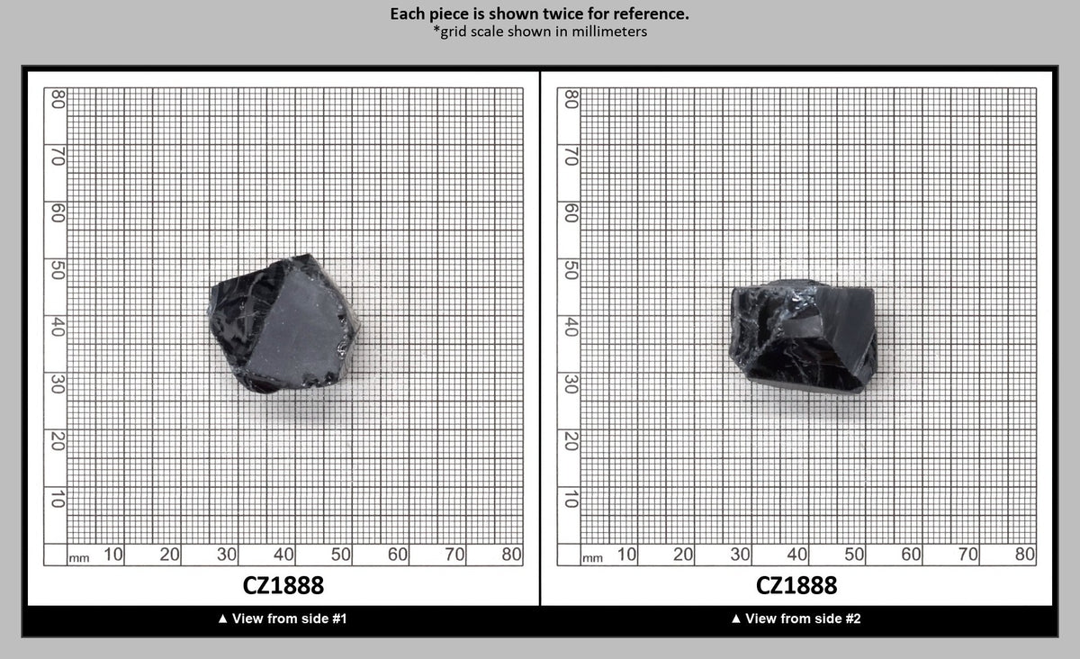 Blue Sapphire Cubic Zirconia Faceting Rough for Gem Cutting - Various Sizes : CZ1888