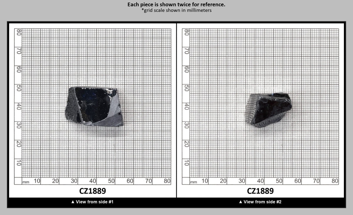Blue Sapphire Cubic Zirconia Faceting Rough for Gem Cutting - Various Sizes : CZ1889