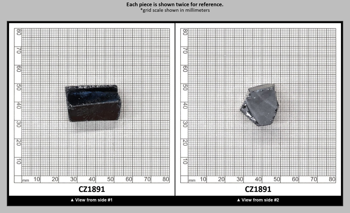 Blue Sapphire Cubic Zirconia Faceting Rough for Gem Cutting - Various Sizes : CZ1891
