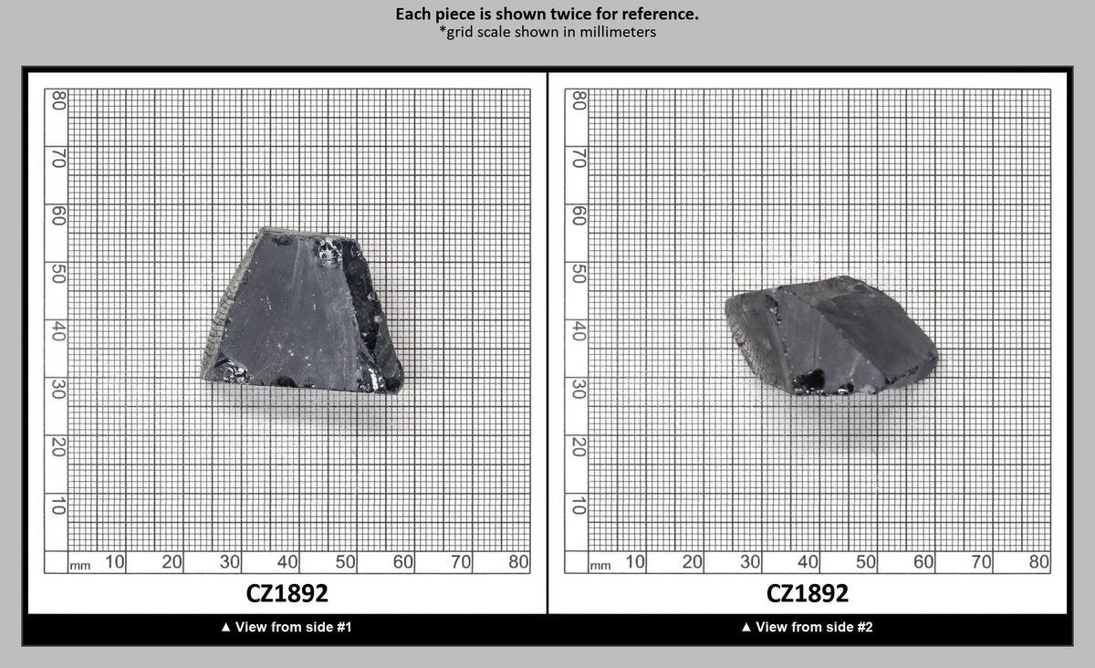 Blue Sapphire Cubic Zirconia Faceting Rough for Gem Cutting - Various Sizes : CZ1892