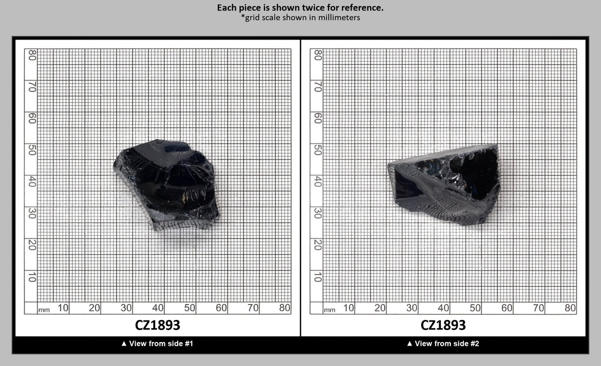 Blue Sapphire Cubic Zirconia Faceting Rough for Gem Cutting - Various Sizes : CZ1893