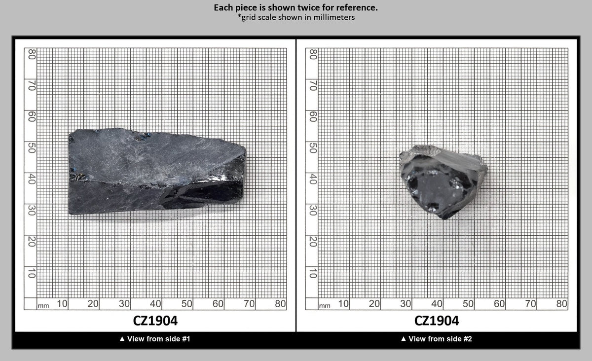 Blue Sapphire Cubic Zirconia Faceting Rough for Gem Cutting - Various Sizes : CZ1904