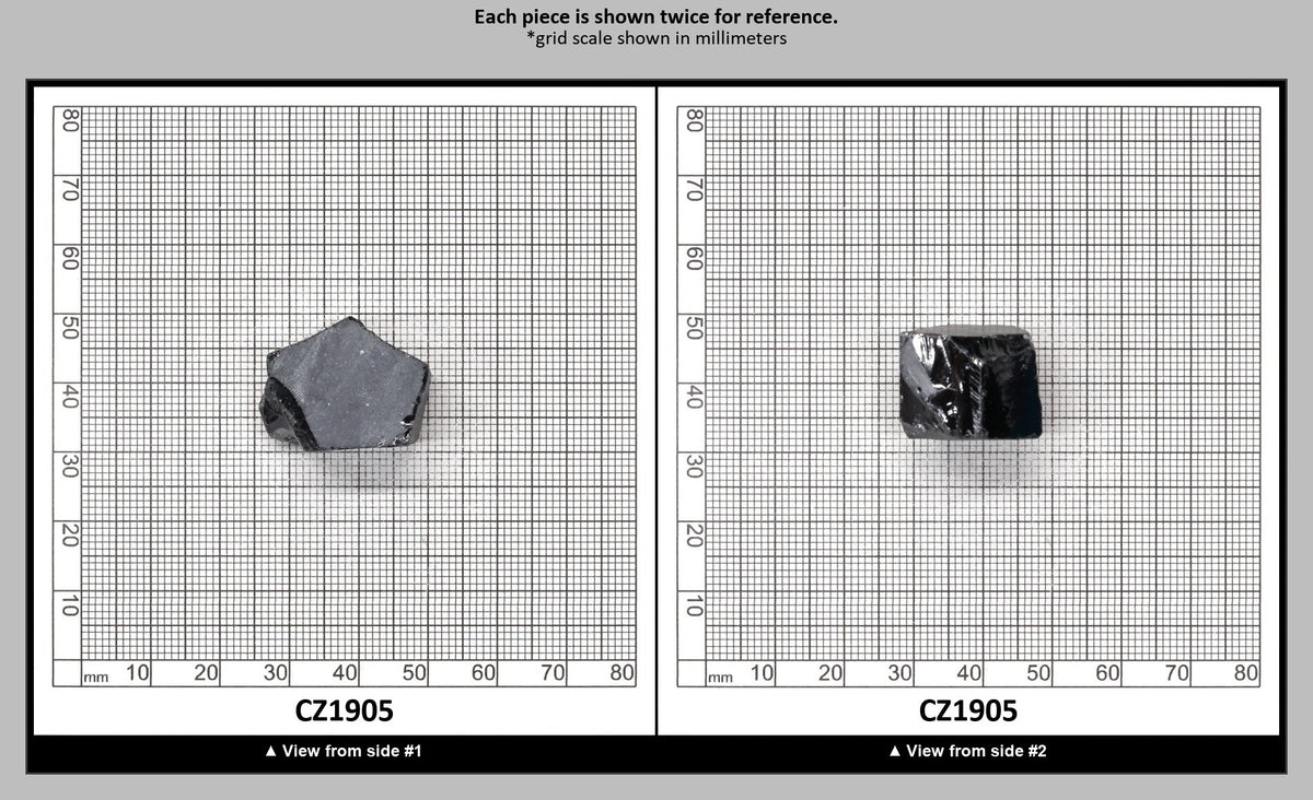 Ocean Grey Diamond Cubic Zirconia Faceting Rough for Gem Cutting - Various Sizes : CZ1905