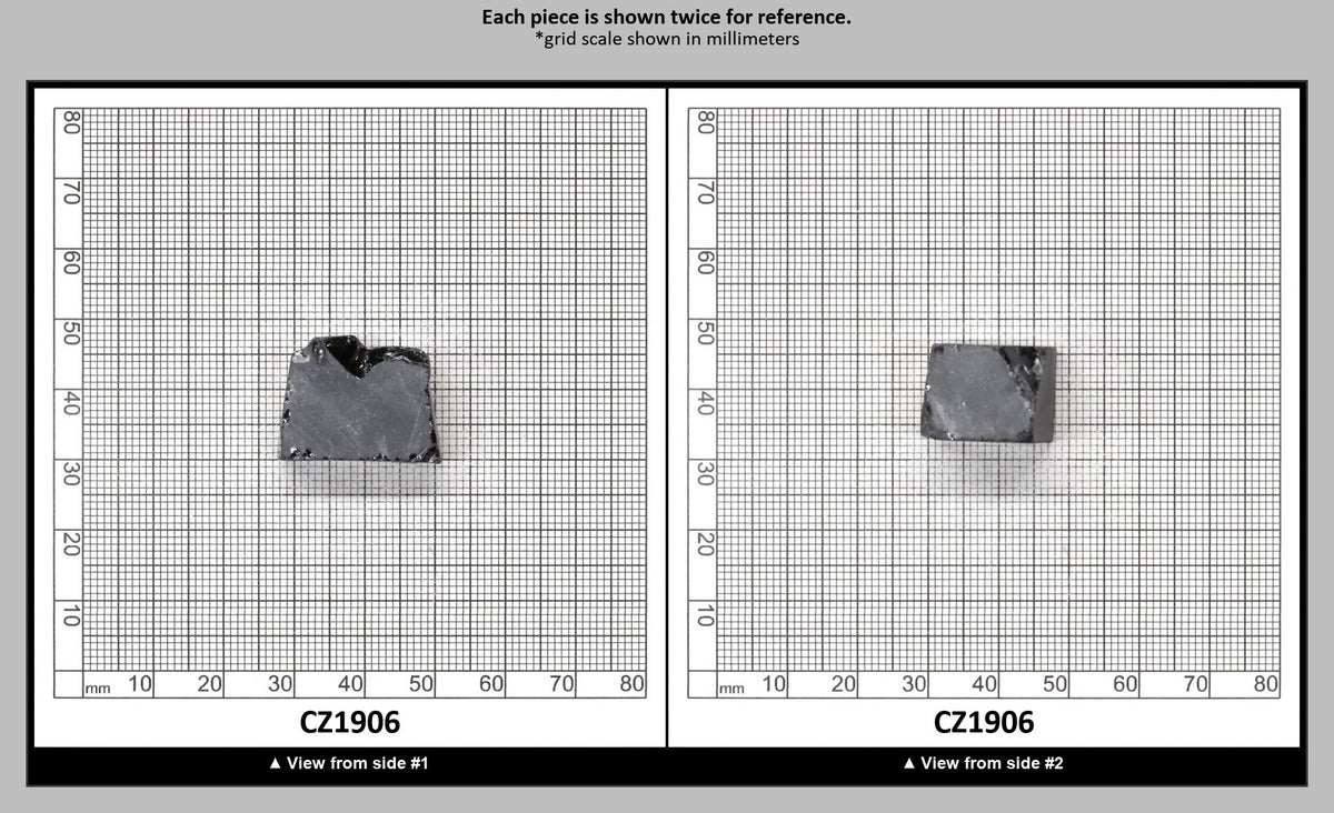 Ocean Grey Diamond Cubic Zirconia Faceting Rough for Gem Cutting - Various Sizes : CZ1906
