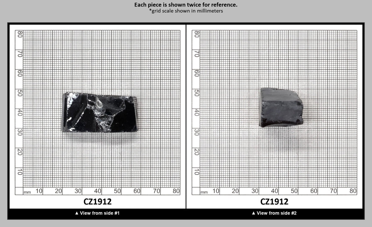 Ocean Grey Diamond Cubic Zirconia Faceting Rough for Gem Cutting - Various Sizes : CZ1912