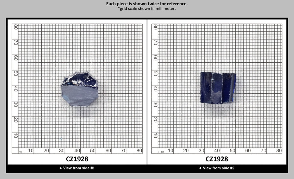 Blue Topaz Cubic Zirconia Faceting Rough for Gem Cutting - Various Sizes : CZ1928