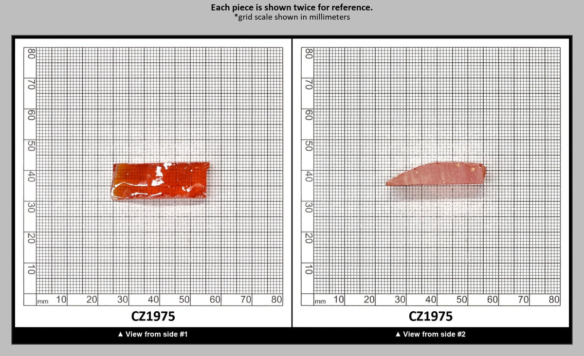 Dark Red Cubic Zirconia Faceting Rough for Gem Cutting - Various Sizes : CZ1975