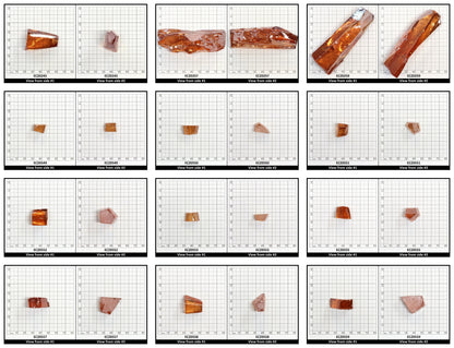 Champagne Cubic Zirconia Faceting Rough for Gem Cutting - Various Sizes
