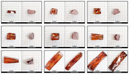 Dark Champagne Cubic Zirconia Faceting Rough for Gem Cutting - Various Sizes