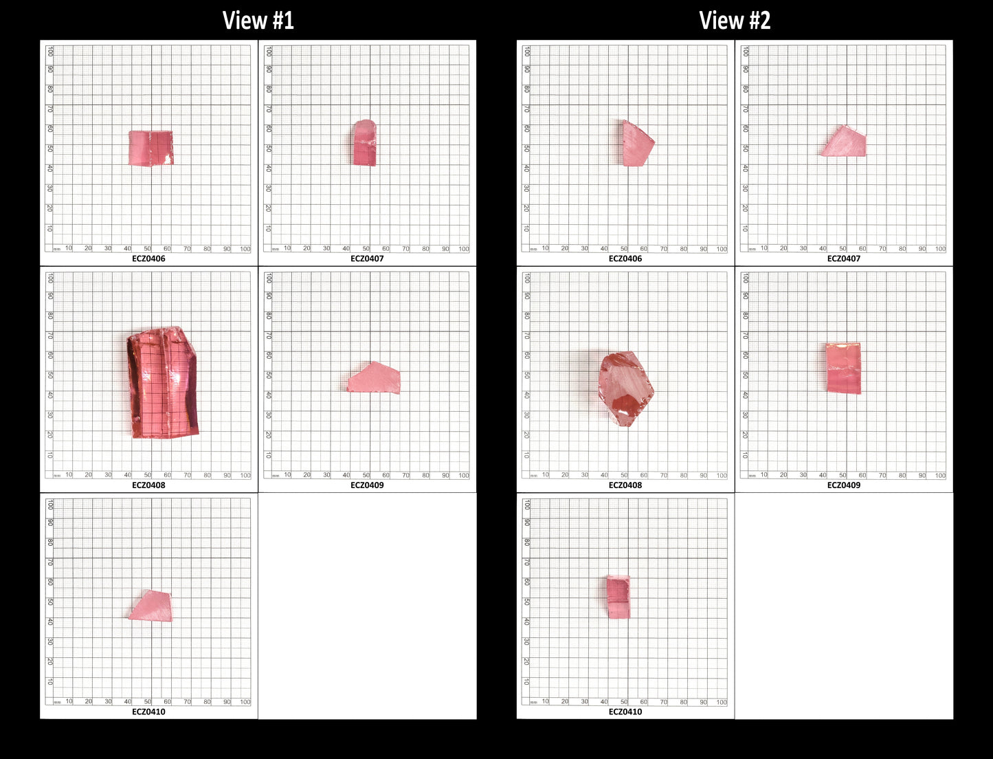 Pink Cubic Zirconia Faceting Rough for Gem Cutting - Various Sizes