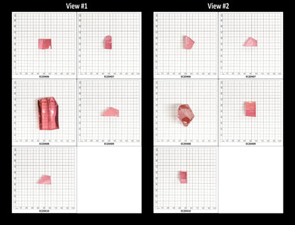 Pink Cubic Zirconia Faceting Rough for Gem Cutting - Various Sizes