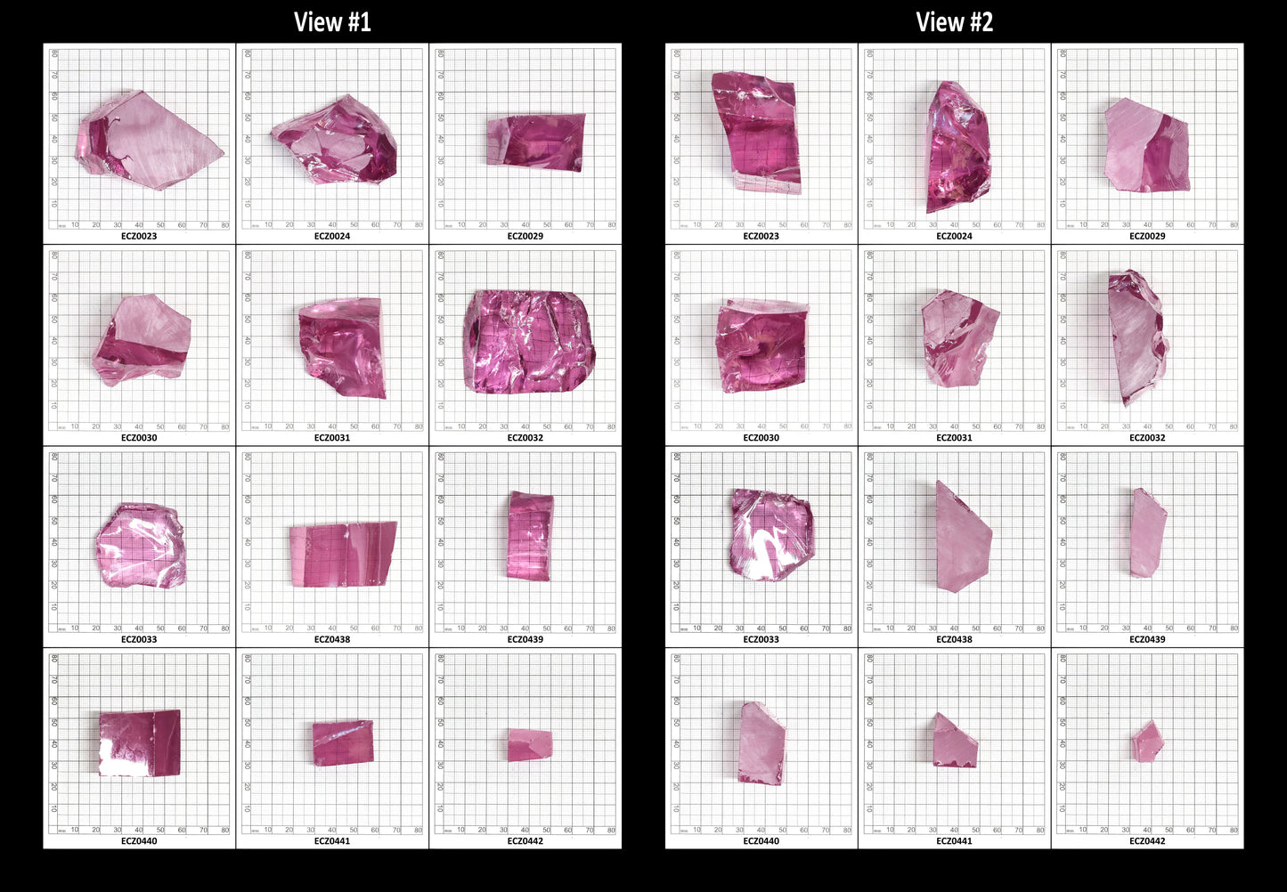 Rose Cubic Zirconia Faceting Rough for Gem Cutting - Various Sizes