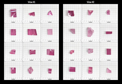 Rose Cubic Zirconia Faceting Rough for Gem Cutting - Various Sizes