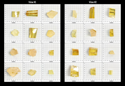 Lemon Cubic Zirconia Faceting Rough for Gem Cutting - Various Sizes