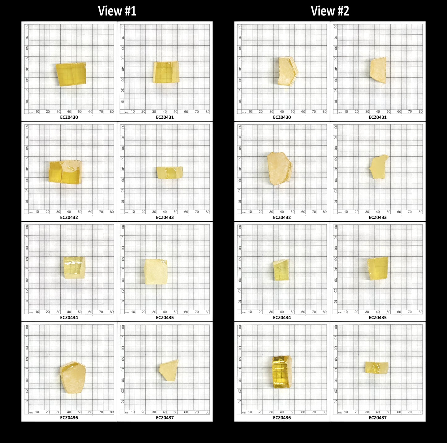 Lemon Cubic Zirconia Faceting Rough for Gem Cutting - Various Sizes