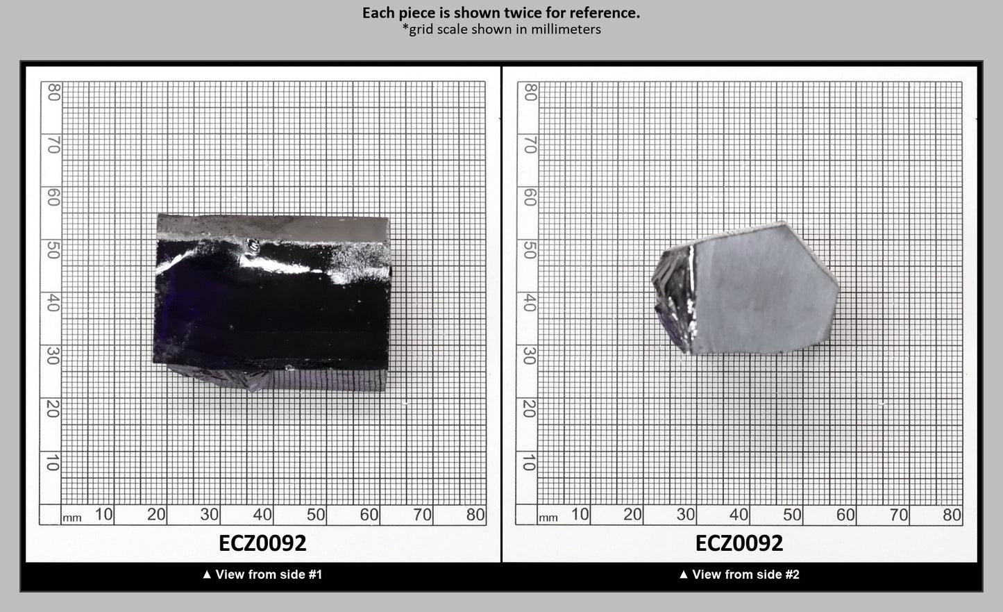 Violet Cubic Zirconia Faceting Rough for Gem Cutting - Various Sizes : ECZ0092