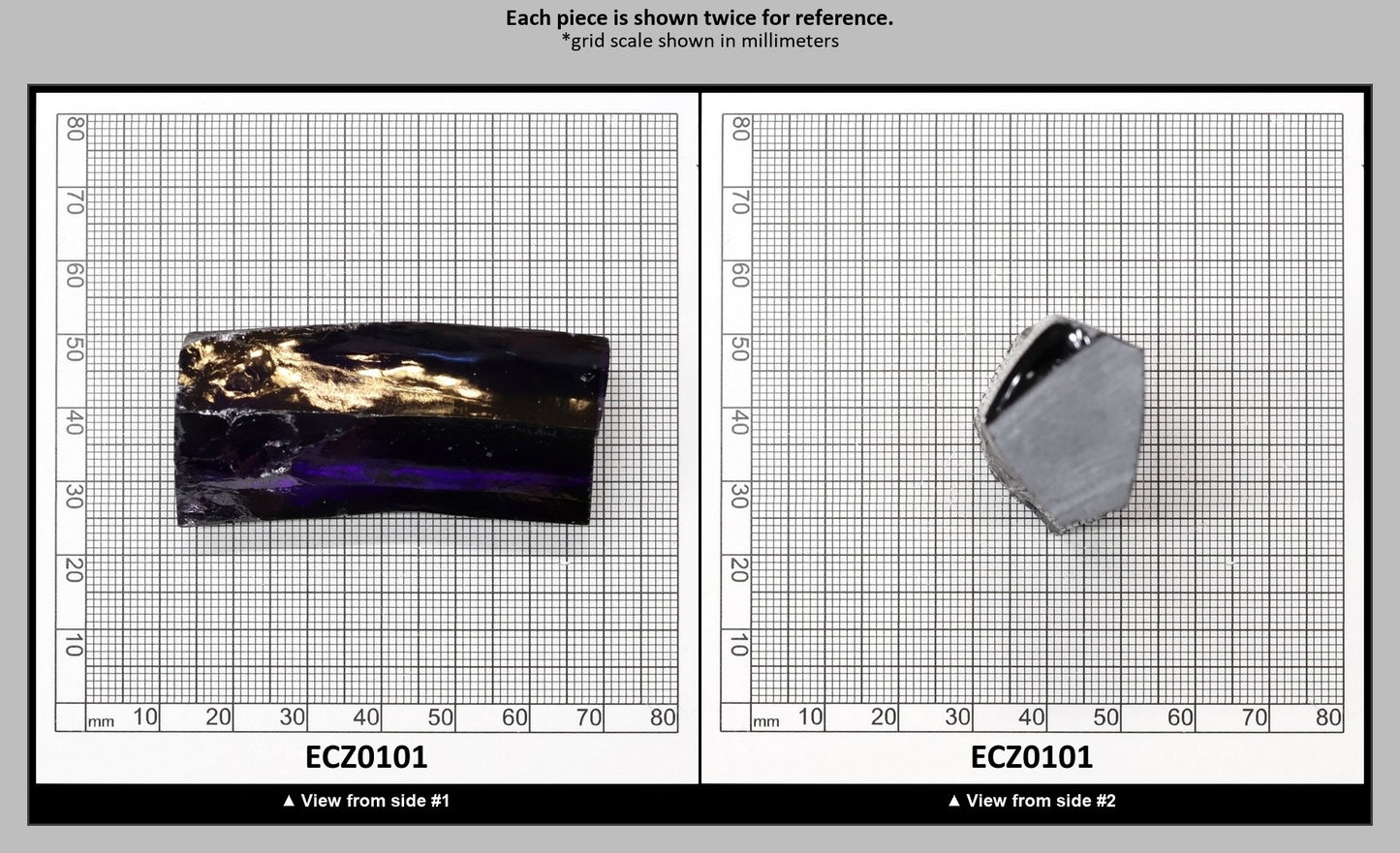 Violet Cubic Zirconia Faceting Rough for Gem Cutting - Various Sizes : ECZ0101