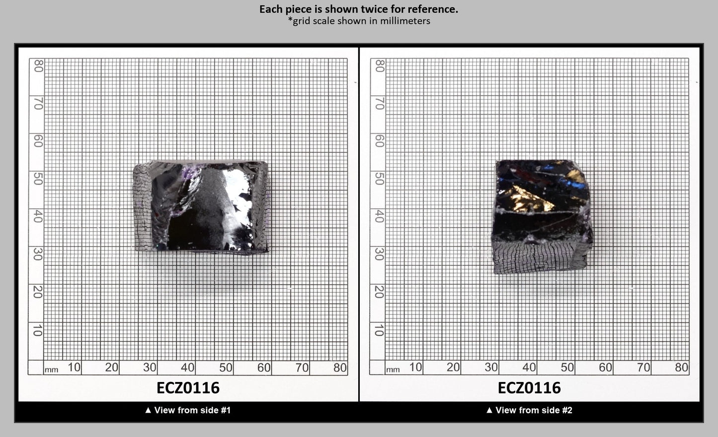 Dark Violet Cubic Zirconia Faceting Rough for Gem Cutting - Various Sizes : ECZ0116