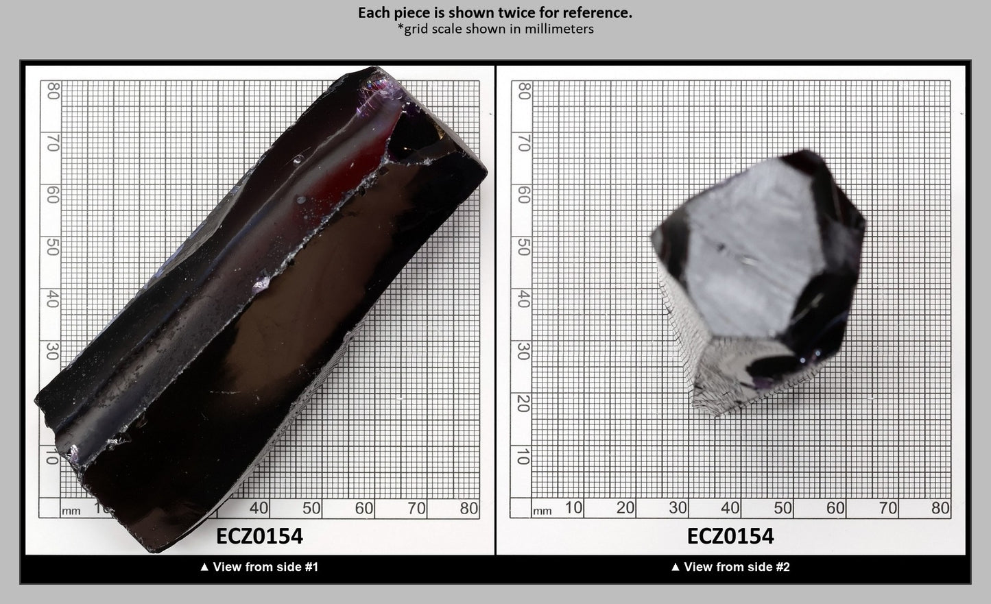 Dark Amethyst Cubic Zirconia Faceting Rough for Gem Cutting - Various Sizes : ECZ0154