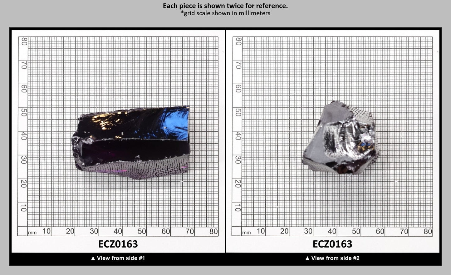 Dark Amethyst Cubic Zirconia Faceting Rough for Gem Cutting - Various Sizes : ECZ0163