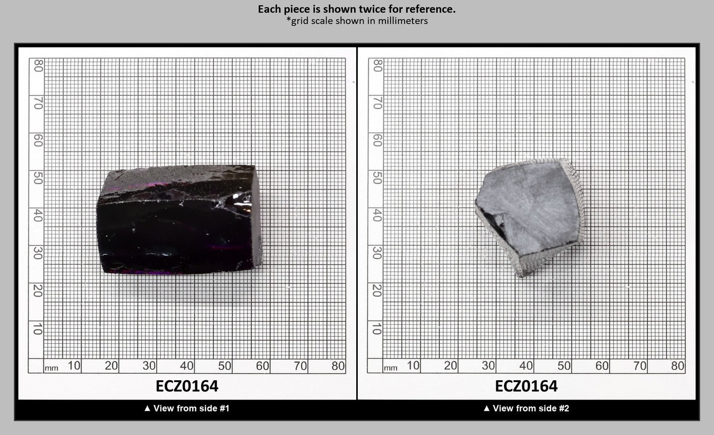 Dark Amethyst Cubic Zirconia Faceting Rough for Gem Cutting - Various Sizes : ECZ0164