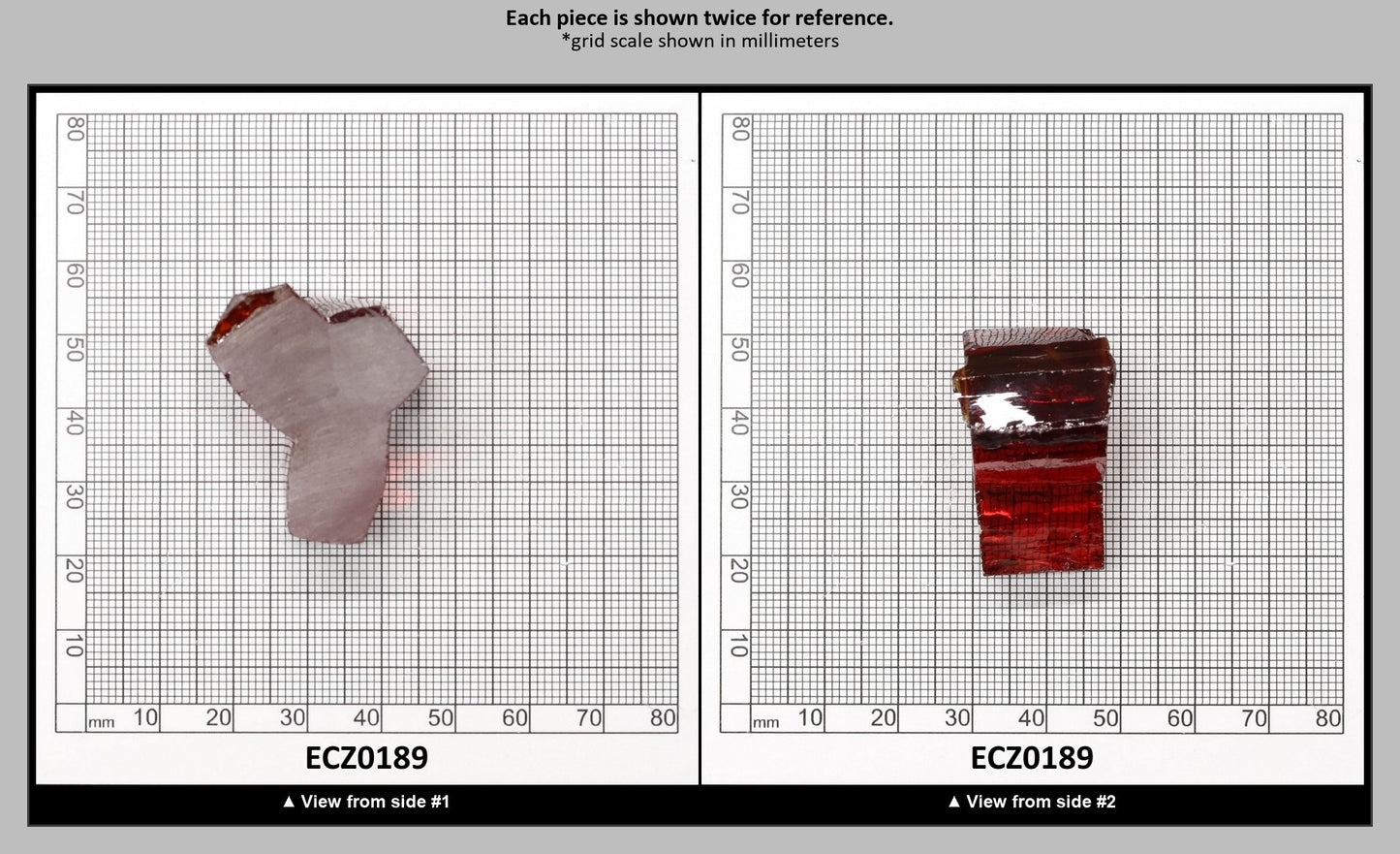 Dark Orange Cubic Zirconia Faceting Rough for Gem Cutting - Various Sizes : ECZ0189