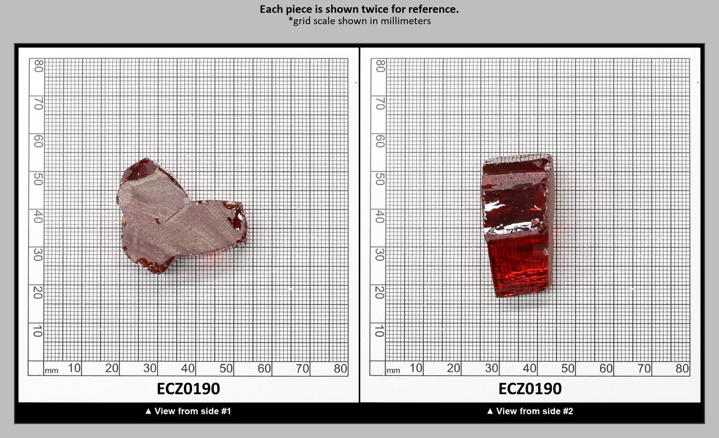 Dark Orange Cubic Zirconia Faceting Rough for Gem Cutting - Various Sizes : ECZ0190