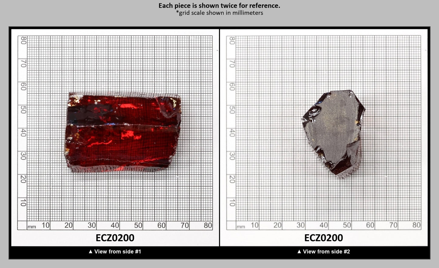 Dark Orange Cubic Zirconia Faceting Rough for Gem Cutting - Various Sizes : ECZ0200