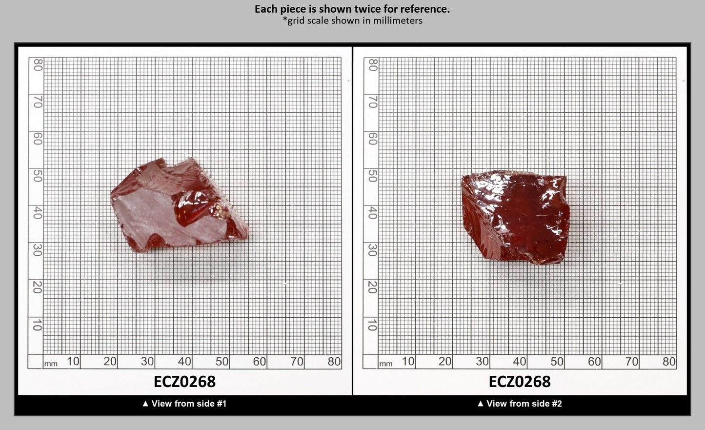 Dark Champagne Cubic Zirconia Faceting Rough for Gem Cutting - Various Sizes : ECZ0268