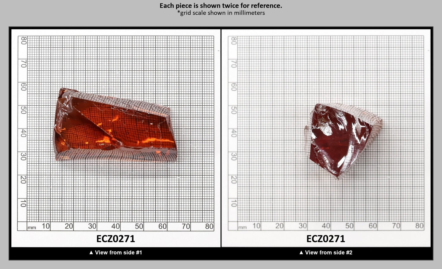Dark Champagne Cubic Zirconia Faceting Rough for Gem Cutting - Various Sizes : ECZ0271