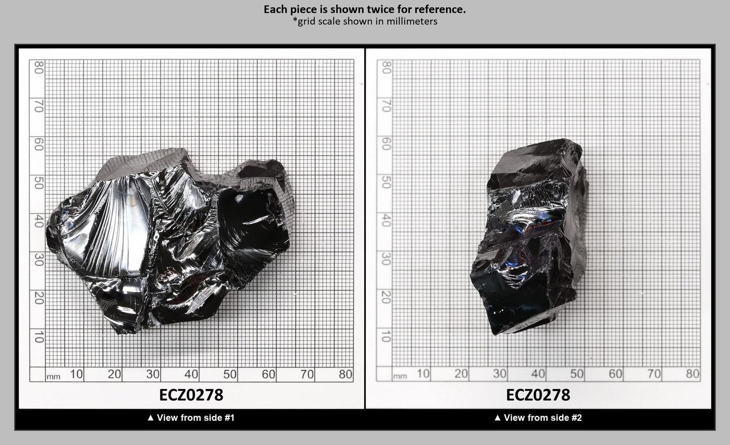 Black Cubic Zirconia Faceting Rough for Gem Cutting - Various Sizes : ECZ0278