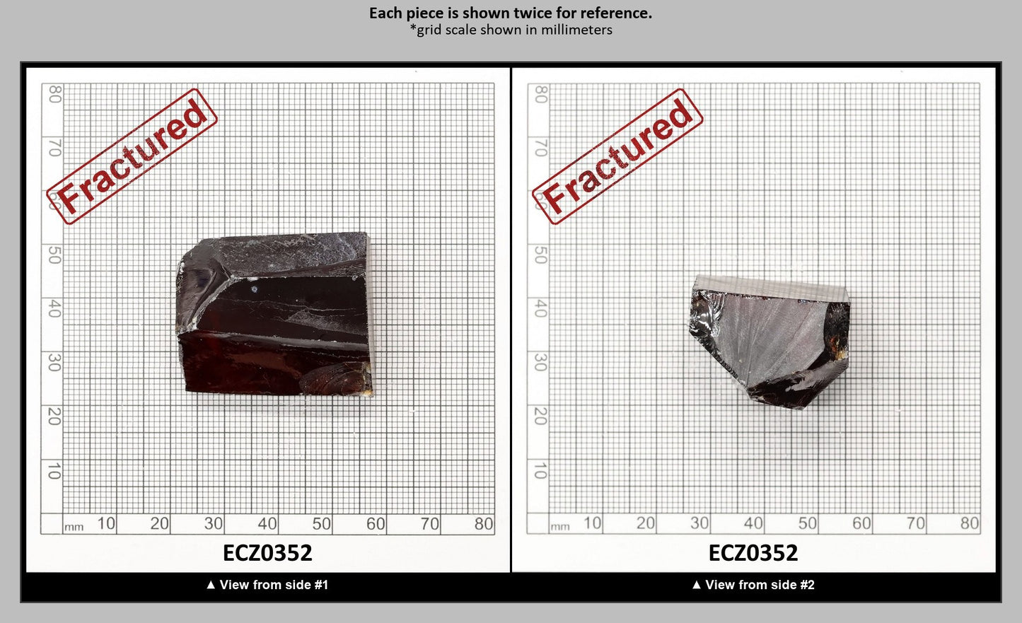 Dark Garnet Cubic Zirconia Faceting Rough for Gem Cutting - Various Sizes : ECZ0352