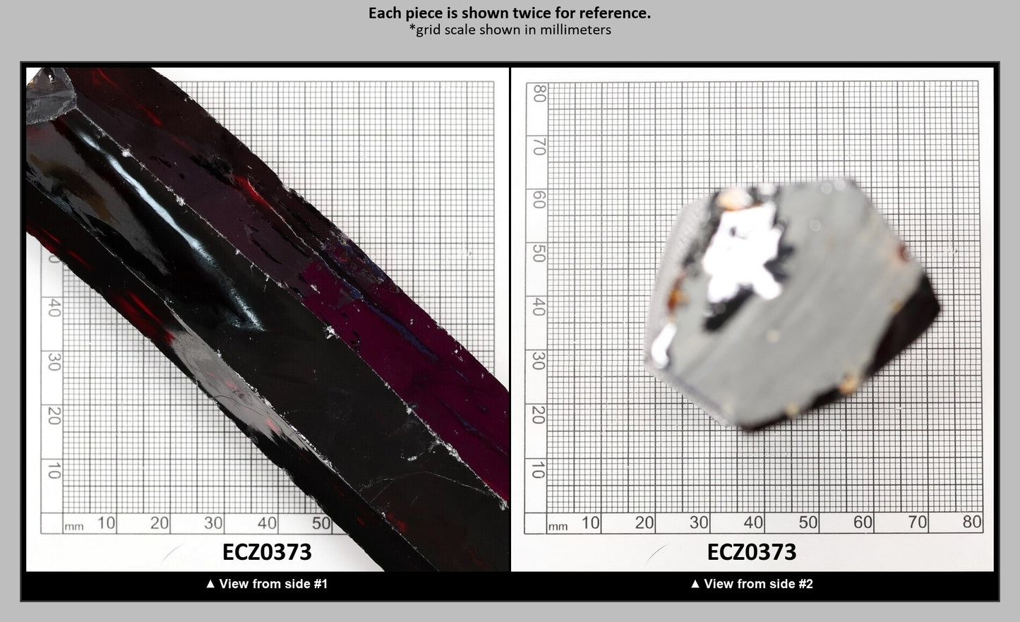 Dark Garnet Cubic Zirconia Faceting Rough for Gem Cutting - Various Sizes : ECZ0373
