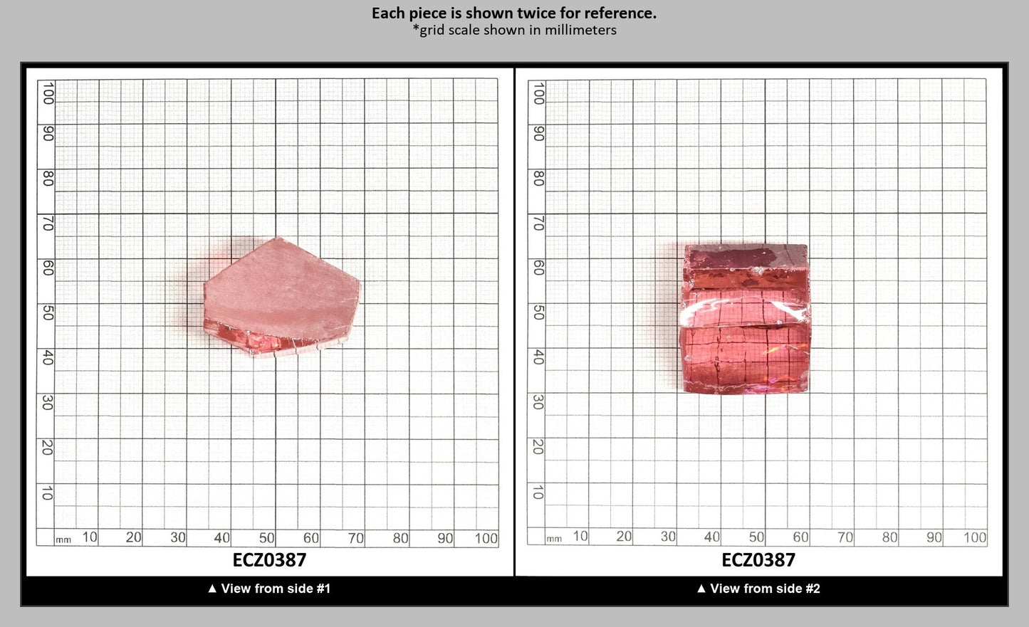 Pink Cubic Zirconia Faceting Rough for Gem Cutting - Various Sizes : ECZ0387