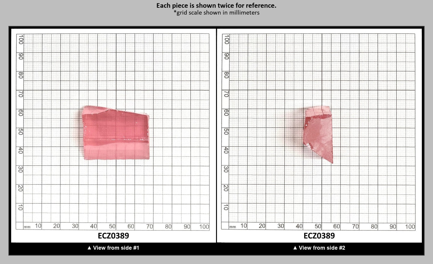 Pink Cubic Zirconia Faceting Rough for Gem Cutting - Various Sizes : ECZ0389