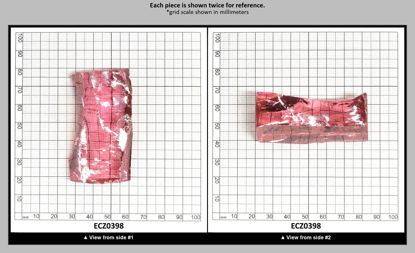 Pink Cubic Zirconia Faceting Rough for Gem Cutting - Various Sizes : ECZ0398