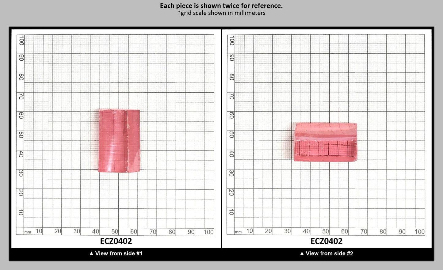 Pink Cubic Zirconia Faceting Rough for Gem Cutting - Various Sizes : ECZ0402