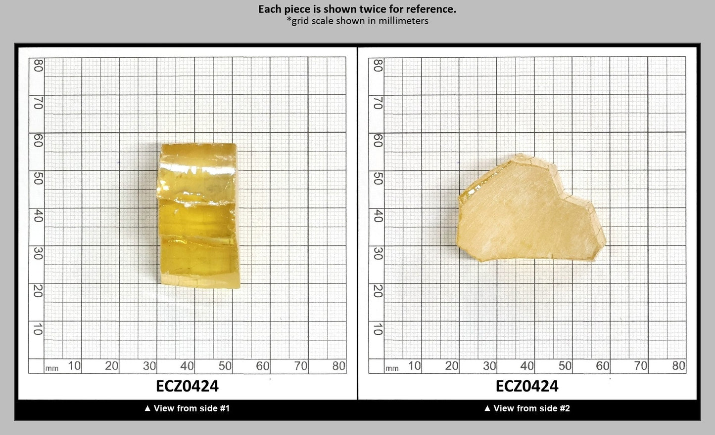 Lemon Cubic Zirconia Faceting Rough for Gem Cutting - Various Sizes : ECZ0424