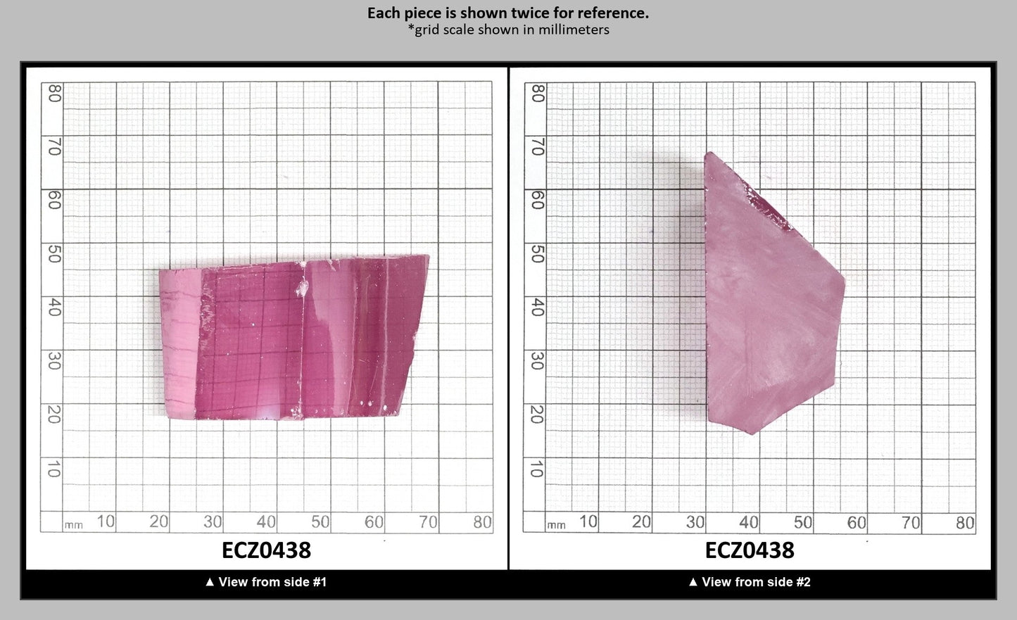 Rose Cubic Zirconia Faceting Rough for Gem Cutting - Various Sizes : ECZ0438