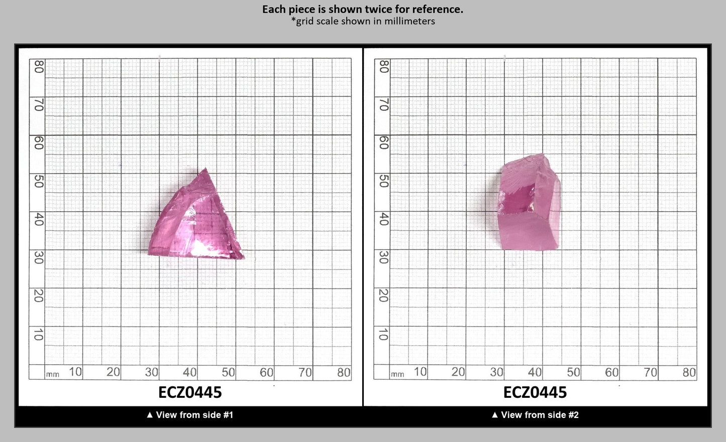 Rose Cubic Zirconia Faceting Rough for Gem Cutting - Various Sizes : ECZ0445