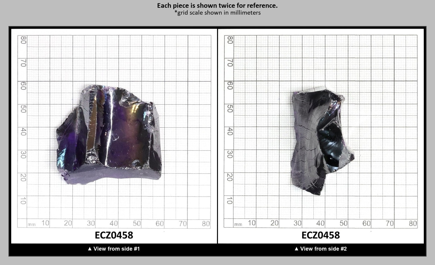 Dark Violet Cubic Zirconia Faceting Rough for Gem Cutting - Various Sizes : ECZ0458