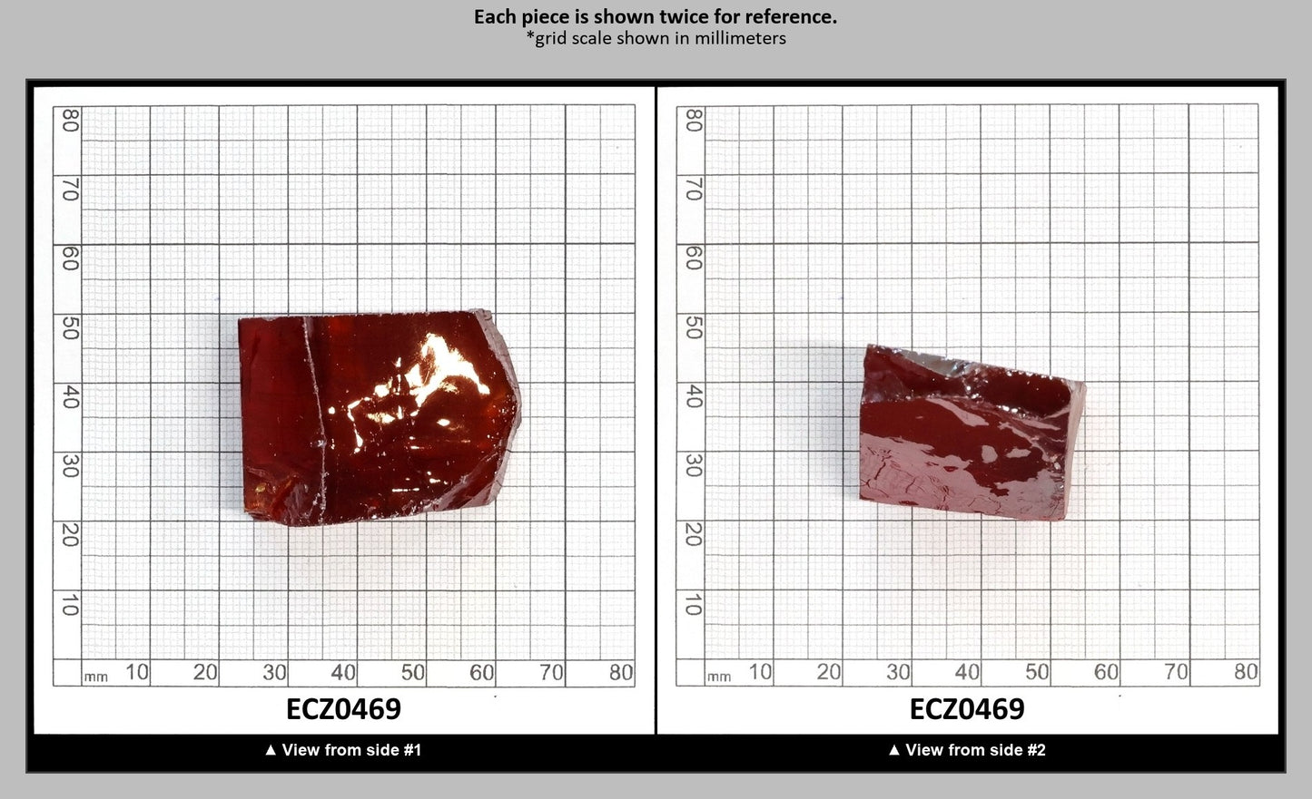Orange Cubic Zirconia Faceting Rough for Gem Cutting - Various Sizes : ECZ0469