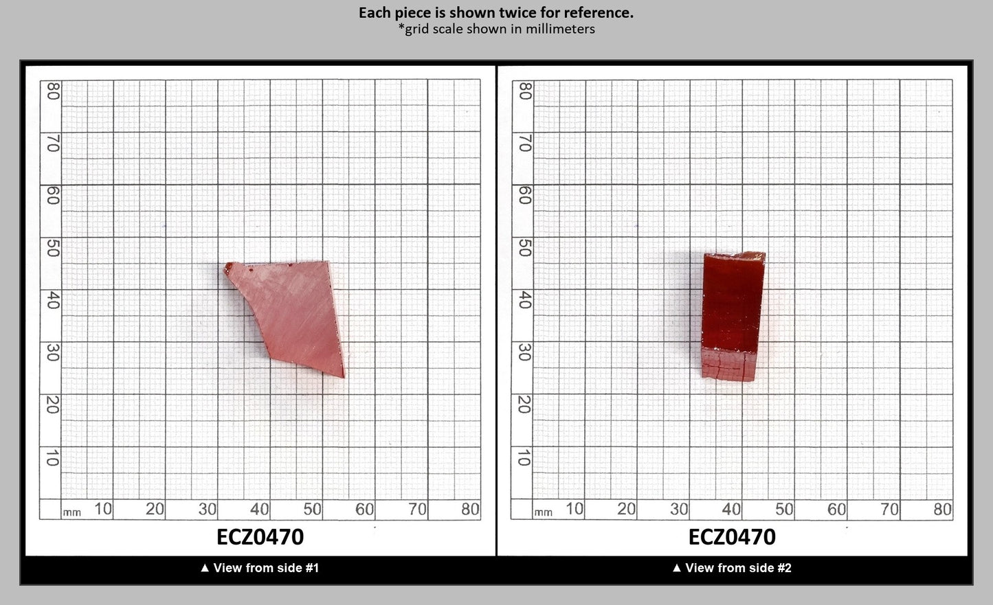 Orange Cubic Zirconia Faceting Rough for Gem Cutting - Various Sizes : ECZ0470